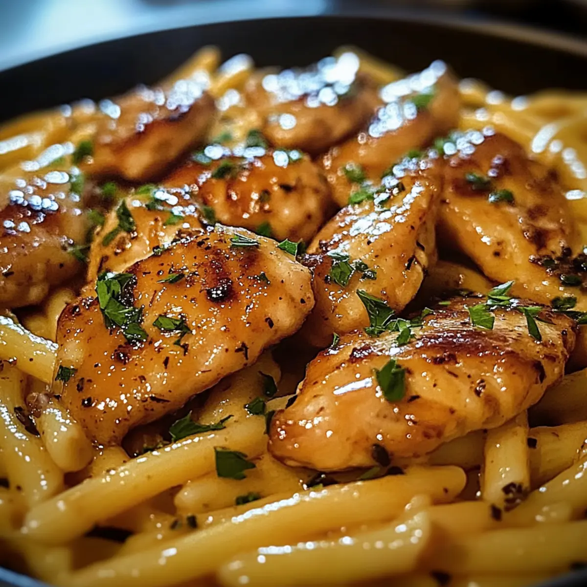 Sticky Smoky Garlic Butter Chicken Pasta for Cozy Nights